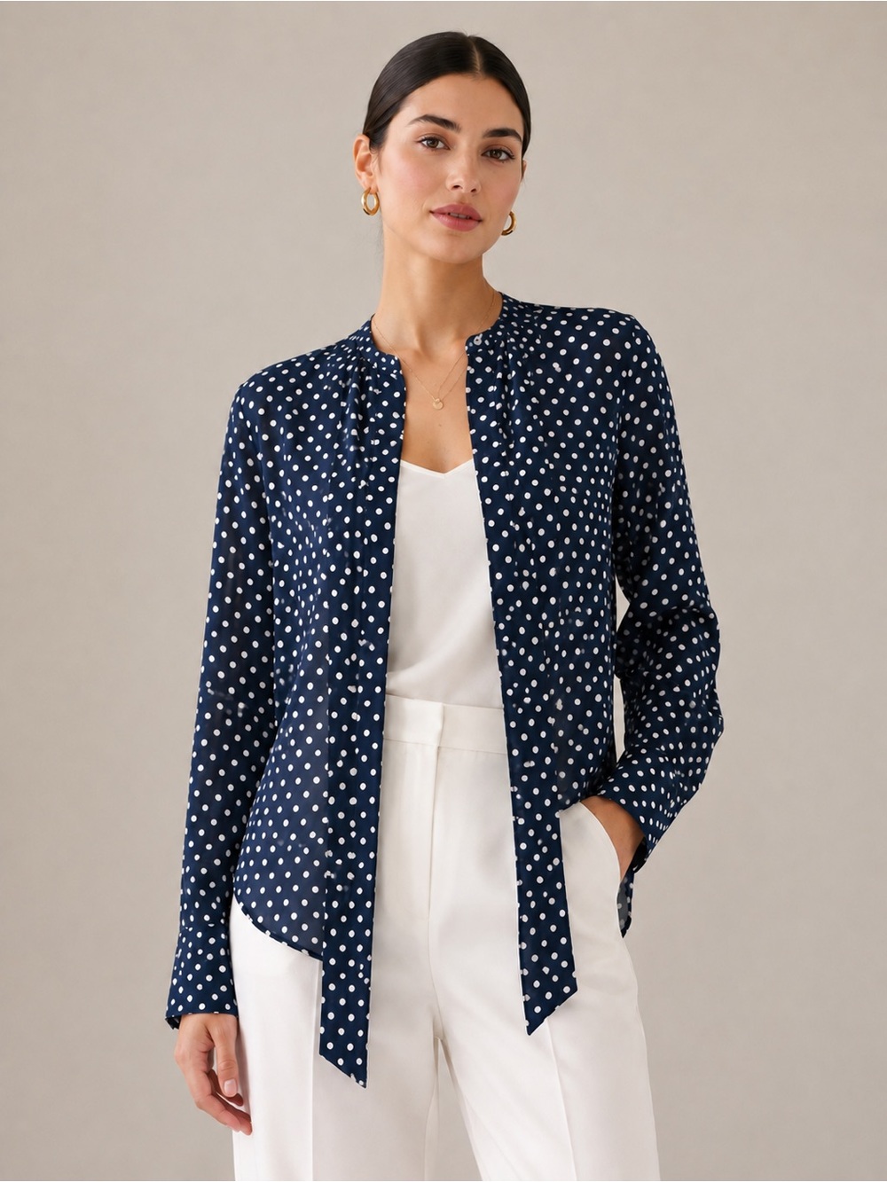 MICHAEL MICHAEL KORS POLKA DOT BLOUSE